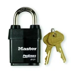 Master Lock 6121 Padlock, Keyed Different, Standard Shackle, Rectangular Steel. Fixed Price $29.49.