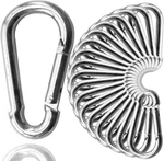 30pack Heavy Duty Spring Snap Hooks 4inch, 3/8 Carabiner 30pack, Sliver. Fixed Price $47.23.