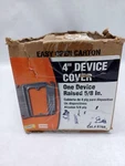 Lot Of 5 Hubbell Raco 8768 - 1-gang Square Electrical Box Cover Raised 5/8" New. Fixed Price $10.38.