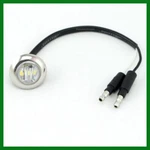 Maxxima 3/4" Interior Exterior Courtesy Auxiliary Light Led Blue Chrome Ring. Fixed Price $13.95.