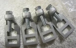 4 Set,zurn Cast Iron Lockdown Lugs,drain Clamps,new C1-260 # 410, 2 3/4" L. Fixed Price $18.76.