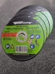 Lot Of 4 Forney 71857 Aluminum Oxide Metal Grinding Wheel Dia. X 0.040 Thick. Fixed Price $31.99.