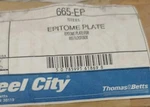 Thomas & Betts 665-ep Epitome Plate For Floor Boxes Steel City. Fixed Price $10.00.