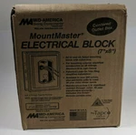 Mid-america Mountmaster 7" X 8" Electrical Block 2pk Cape Cod Gray (059). Fixed Price $28.78.