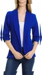 Minefree Women's 3/4 Ruched Sleeve Lightweight Work Office Medium, Royalblue. Fixed Price $44.92.