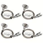 4 Pack 6.5 Ft X 2 Mm Ceiling Sign Hanger Wire, 66 Lbs Stainless Steel Adjusta.... Fixed Price $20.90.
