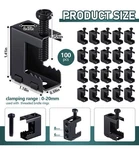 100 Packs Beam Clamps, 1/4"-20 Black Steel Bolt-on Clamp Hangers Used In Combina. Fixed Price $77.95.
