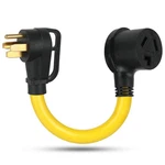 Aqqhsain Nema 14-50p To 10-30r Power Cord Adapter 4 Prong Male Plug Yellow. Fixed Price $28.26.