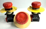 Telemecanique Square D E-stop Mushroom Button Lot 9001-d3c1r Of 3. Fixed Price $25.00.