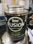 Oatey 321935 Fusion One-step Medium-bodied Cement, 8 Oz, Pvc Clear, 9158. Fixed Price $15.99.