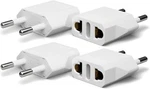 4 Pack European Travel Plug Adapter, Unidapt Us To Europe Europ.... Fixed Price $8.00.