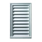 Fypon 24" Rectangular White Polyurethane Weather Resistant Gable Louver Vent. Fixed Price $211.43.