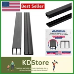 Randall 4ft Black Plastic Sliding Door Track Kit For 1/4" Panels - Easy Install. Fixed Price $48.99.