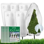 Large 6-pack Plant Covers Freeze Protection 47x71 Inch, Upgraded Tree Frost Blan. Fixed Price $102.28.