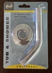 Danco 89180 Universal 6 Shower Arm And Flange, Chrome. Fixed Price $7.00.