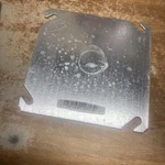 Raco 8753 2-gang Blank Square Cover With 1/2" Ko, Lot Of 5. Fixed Price $12.98.