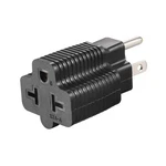Teninyu 4-in-1 Nema 5-15r To 5-15p 5-20p 6-15p 6-20p Adapter,15 Amp Black. Fixed Price $9.11.