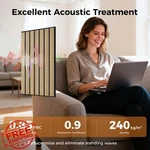To-th Teak Wood Grain Acoustic Panels 12 Pack 11.8x15.7" Soundproof. Fixed Price $100.99.