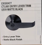 Tell Commercial Cortland Lever Door Handle Ex100477 Matte Black. Fixed Price $59.97.