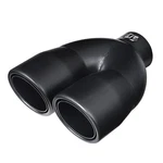 Black Dual Exhaust Tip - 2.5" Id X 7"od 8.5"l Double Wall Weld On Muffler.... Fixed Price $72.24.