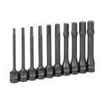 Grey Pneumatic 1360h 1/2" Drive 10 Piece 6" Length Fractional Hex Driver Set. Fixed Price $225.90.
