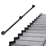 Rectoo Pipe Stair Handrail, 2 Ft Metal Staircase Black Galvanized I.... Fixed Price $55.62.
