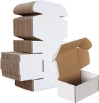 Horlimer 6x4x3 Inches Shipping Boxes Set Of 50, White Corrugated Cardboard Bo.... Fixed Price $36.94.