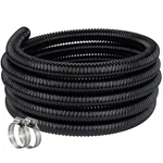 Black Vinyl Tubing Id 3/4 10ft Pond Hose Corrugated Flexible Reinf. Fixed Price $48.55.