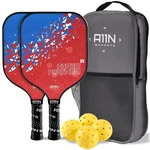 A11n Hyperfeather R Pickleball Paddles Set Of 2 Rackets With 4 Outdoor Balls .... Fixed Price $41.82.