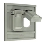 1pc Leviton 4986-gy Weatherproof Cover, 1 Gang, Duplex Type, Horizontal Mou. Fixed Price $25.35.
