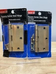 Pack Of 2 National Hardware D-149 Square Corner Door Hinges 3 1/2. Fixed Price $12.99.