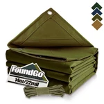 Foundgo Canvas Tarp 12x16ft Heavy Duty Waterresistant Tarps With Grommets, Uv.... Fixed Price $150.90.