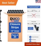 Duco 20 Pack R Panel Foam Closure Strips - 3ft Black Weatherproof Insulation. Fixed Price $97.99.