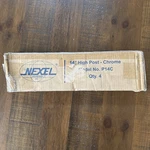 4 Pack Nexel 711235 P14c 14"h Chrome Post Steel Silver Heavy Duty For Shelving. Fixed Price $19.99.