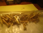 #10-32 X 1" Brass Slotted Flat Head Machine Screw Qty 50. Fixed Price $15.00.