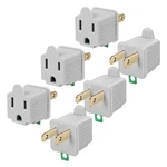 Fiiman 2 To 3 Prong Outlet Adapter, Two Three Converter, Light Grey. Fixed Price $10.53.