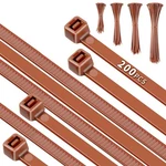 200pcs Brown Zip Ties, 12+10+8+4 Inch 4+8+10+12 (200 Pcs), Dark. Fixed Price $16.84.