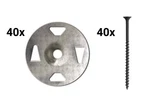 Schluter Systems Kerdi Board Galvanized Screw And Washer 40 Pcs Set Kbzs35gt32z. Fixed Price $74.37.