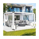Foundgo 10'x16' Clear Tarps Pvc Vinyl Transparency Tarpaulin Glass With Golde.... Fixed Price $113.26.
