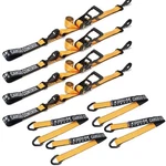 4 Pack Axle Tie Down Strap Combo With Snap Hook 2 Inches X 114 Inches, Orange. Fixed Price $130.78.