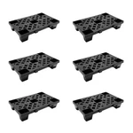 Garveetech 6 Pack Plastic Pallets, 19.7" X 11.8" 3.9" Lightweight Nestable .... Fixed Price $93.32.