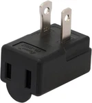 Right Angle Adapter,2-prong 90 Degree Upward Angled Ac Adapter, Polarized 2-pron. Fixed Price $12.79.