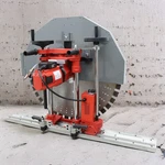 220v Concrete Wall Cutter With Quickly Disassemble Track Max Cut Depth 16". Fixed Price $3039.05.