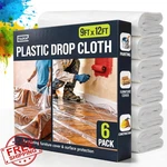 Tapix 6-pack Plastic Drop Cloths Sheeting. Fixed Price $20.00.