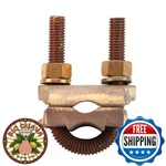 Penn-union Gpl 7 Bronze Ground Clamp Connector 1/2" U-bolt Threaded Silicon Bron. Fixed Price $40.83.