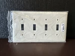 Npj4la Hubbell 4-toggle Switch Wall Pate With 4 Gang. Slotted Screw Head. 9 Pack. Fixed Price $18.00.