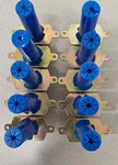 (10-pk) Isat Blue Banger Hanger Deck Inserts Thread: 3/8-16, 1/2-13, & 5/8-11. Fixed Price $55.00.