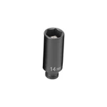 Grey Pneumatic 914mdg 1/4" Drive Deep Metric Magnetic Impact Socket - 14mm. Fixed Price $27.59.