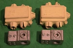 Cmc Tap Connector Cp4-350 Main 350-4/0, 4 Taps 2-12al Or 2-14cu, Covers, Qty2. Fixed Price $21.00.