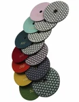 Konfor 4" Dry/wet Diamond Polishing Pads 7 Pieces For Granite Marble 4 Inch. Fixed Price $43.99.